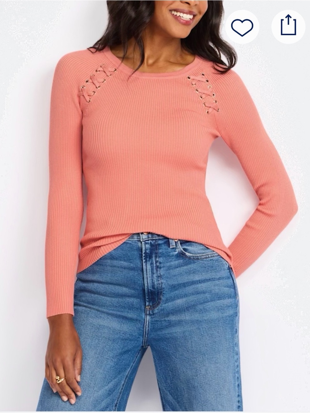 NWT: Oversized Ribbed Keyhole Sweater - Picture 2 of 4